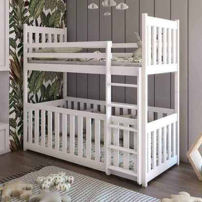 Henley Wooden Bunk Bed Cris with Cot Bed