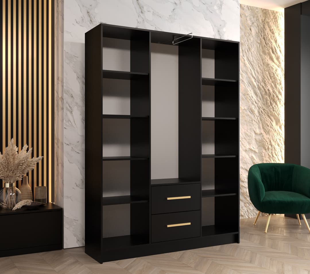 Berlin II Hinged Door Wardrobe 153cm