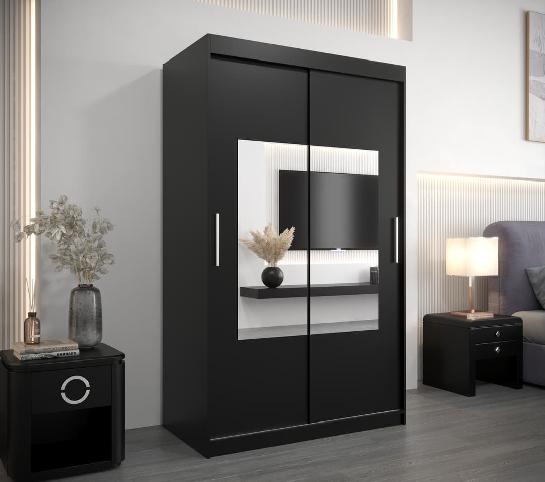 Torino Sliding Door Wardrobe 120cm