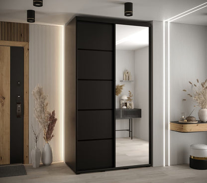 Cannes V Sliding Door Wardrobe 140cm