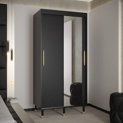 Monaco II Sliding Door Wardrobe 100cm