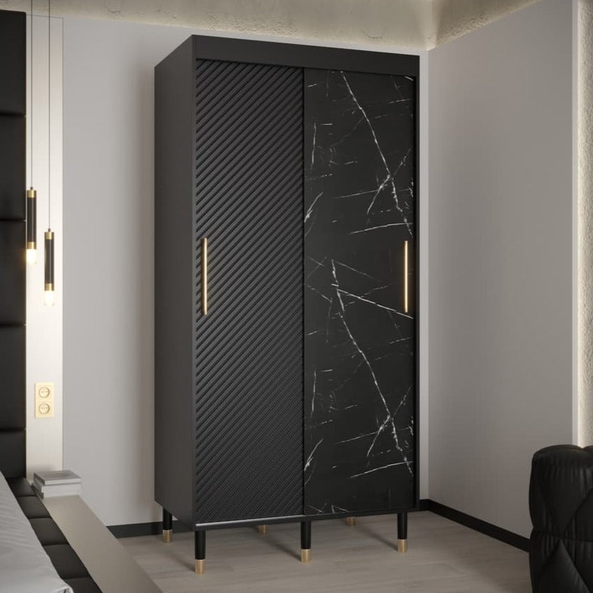 Monaco Sliding Door Wardrobe 100cm