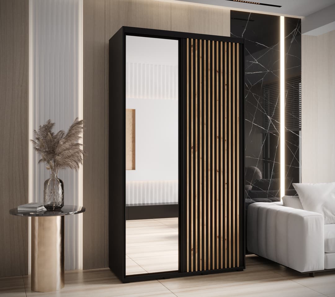 Sapporo II Sliding Door Wardrobe 140cm