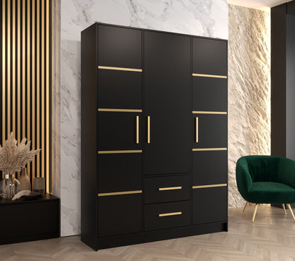 Berlin III Hinged Door Wardrobe 153cm