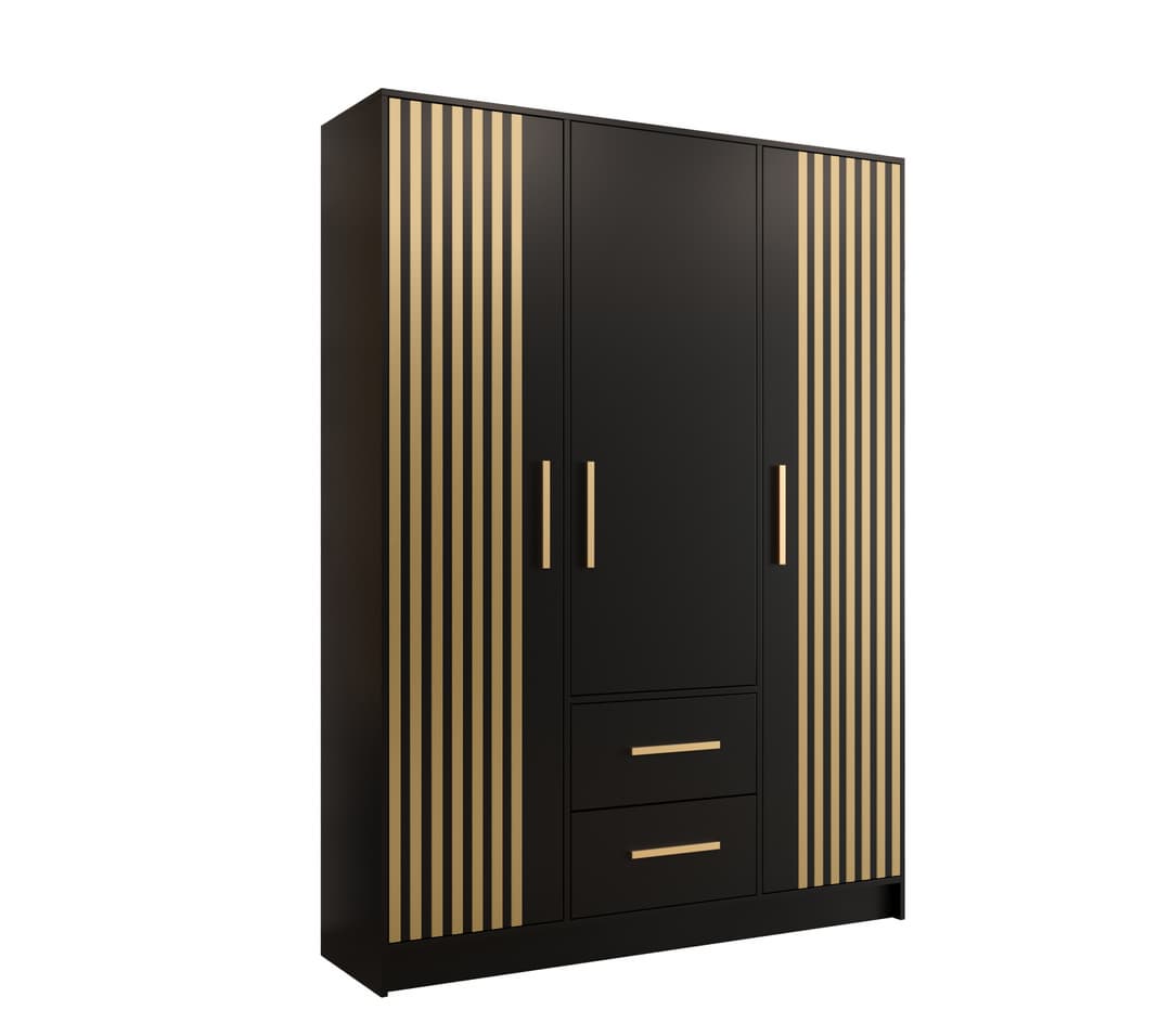 Berlin VII Hinged Door Wardrobe 153cm