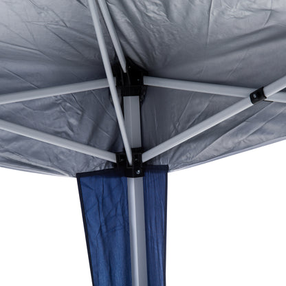 Outsunny 3 m x 3 m podstawa / 2,5 m x 2,5 m góra rozkładana altana z torbą transportową, namiot imprezowy z regulowaną wysokością i ukośnymi nogami, natychmiastowe schronienie na imprezy do ogrodu i na patio