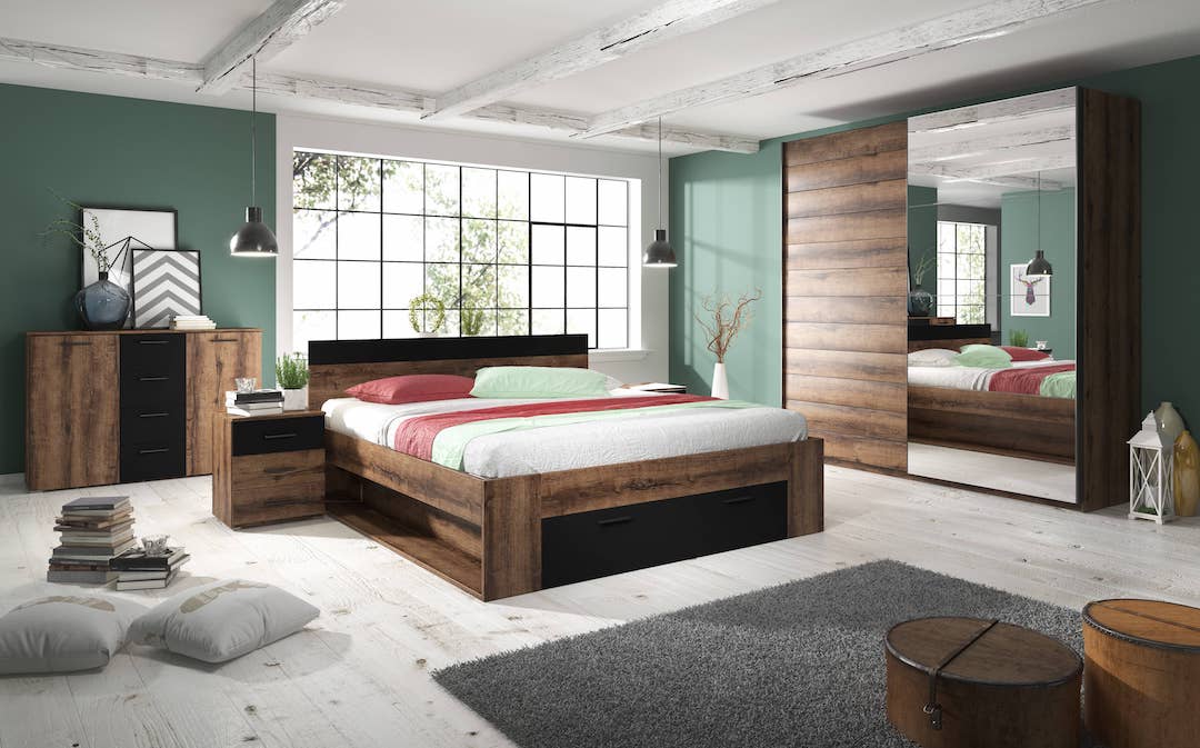 York Beta Divan Bed in Oak Monastery