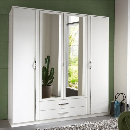 DAYTON 4 Door Wardrobe White 180cm