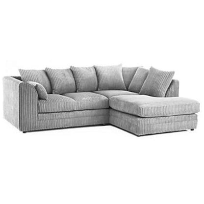 Daniel Jumbo Cord 4 Seater Corner Sofa Chocolate - Left and Right Arm - Available in Other Colours