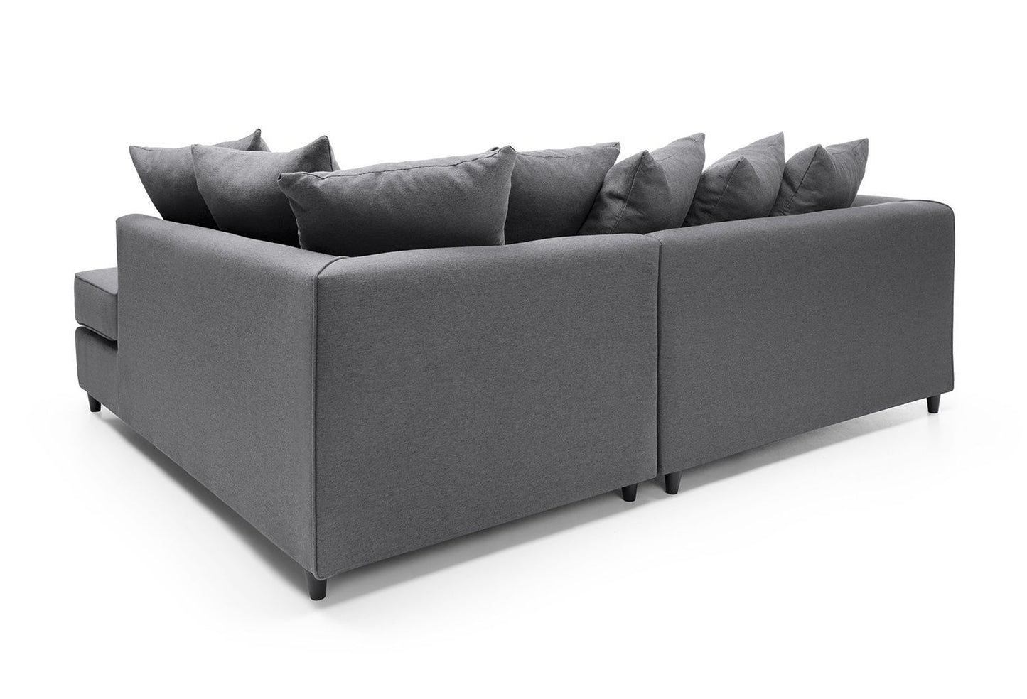 Dorota II Fabric Corner Sofa - Dark Grey
