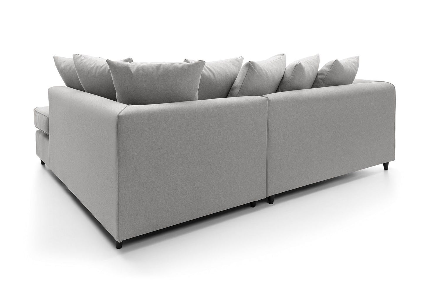 Dorota II Fabric Corner Sofa - Dark Grey