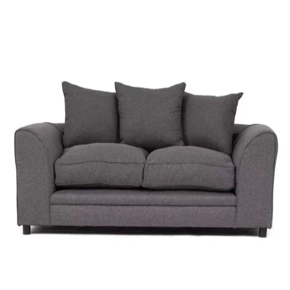 Dorota II Fabric 2 Seater Sofa - Dark Grey