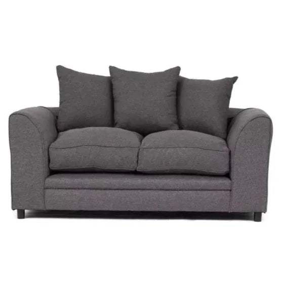 Dorota II Fabric 3 Seater Sofa - Dark Grey