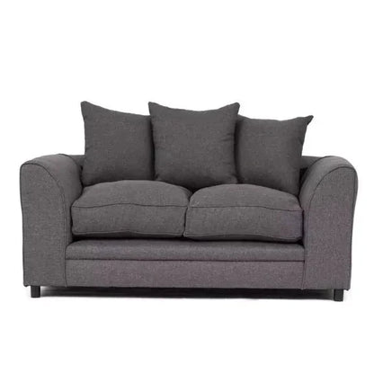 Dorota II Fabric 2 Seater Sofa - Dark Grey