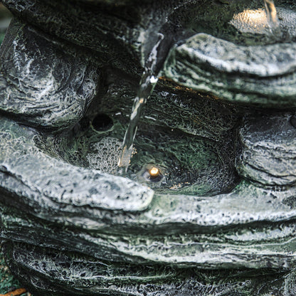 Winding Rockery Water Feature Self-Containing Feature Outdoor Fountain