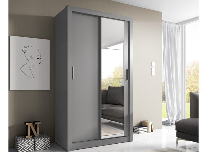 Tourville 2 Door Sliding Wardrobe 150cm - 3 Colours