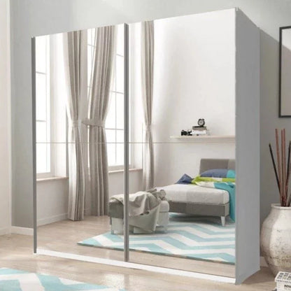 Micah 03 Sliding Door Wardrobe 200cm - White