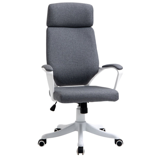 Vinsetto Office Chair High Back 360° Swivel Task Chair Ergonomic Desk Chair with Lumbar Back Support, Adjustable Height