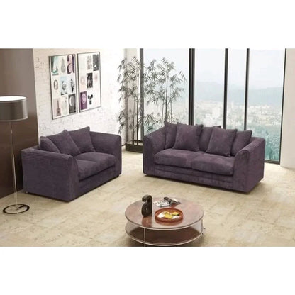 Desmond Jumbo Cord 3 Seater and 2 Seater Sofa Set - Coffee and Other Colours