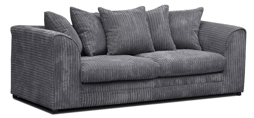 Desmond Jumbo Cord 4 Seater Sofa Grey and Other Colours