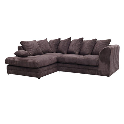 Desmond Jumbo Cord Corner Sofa - Brown and Other Colours