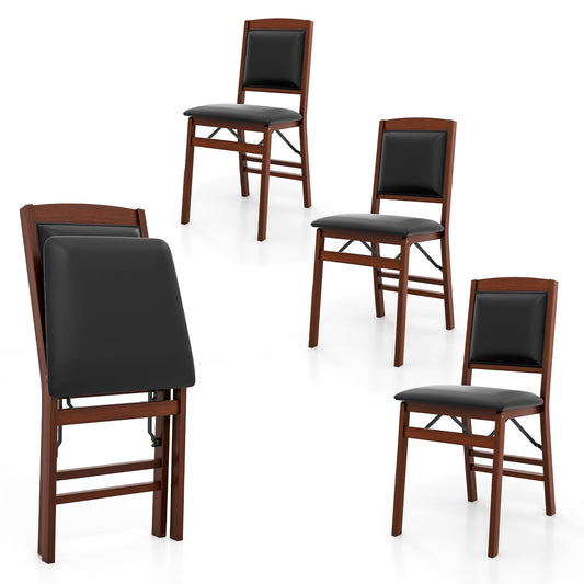 Dining Chair Set of 4 in Brown