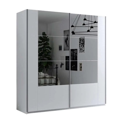 Diego Sliding Door 200cm Wardrobe - White