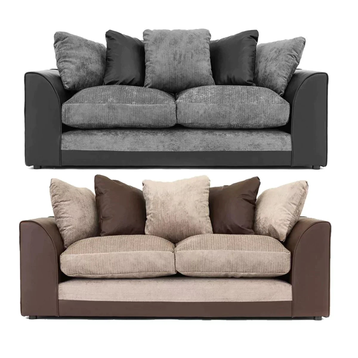 Dylan Chenille Fabric 3 Seater Sofa