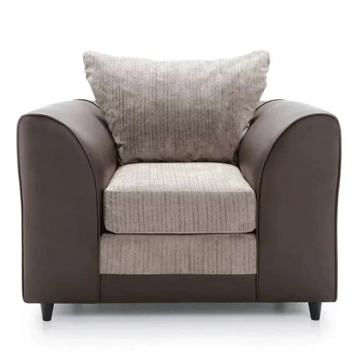 Linacre Armchair - Brown and Beige