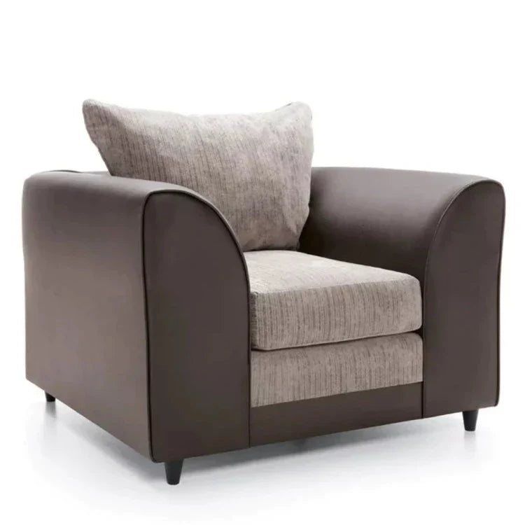 Linacre Armchair - Brown and Beige