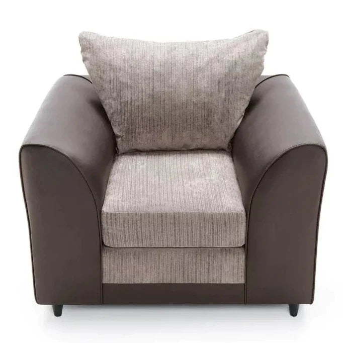 Linacre Armchair - Brown and Beige