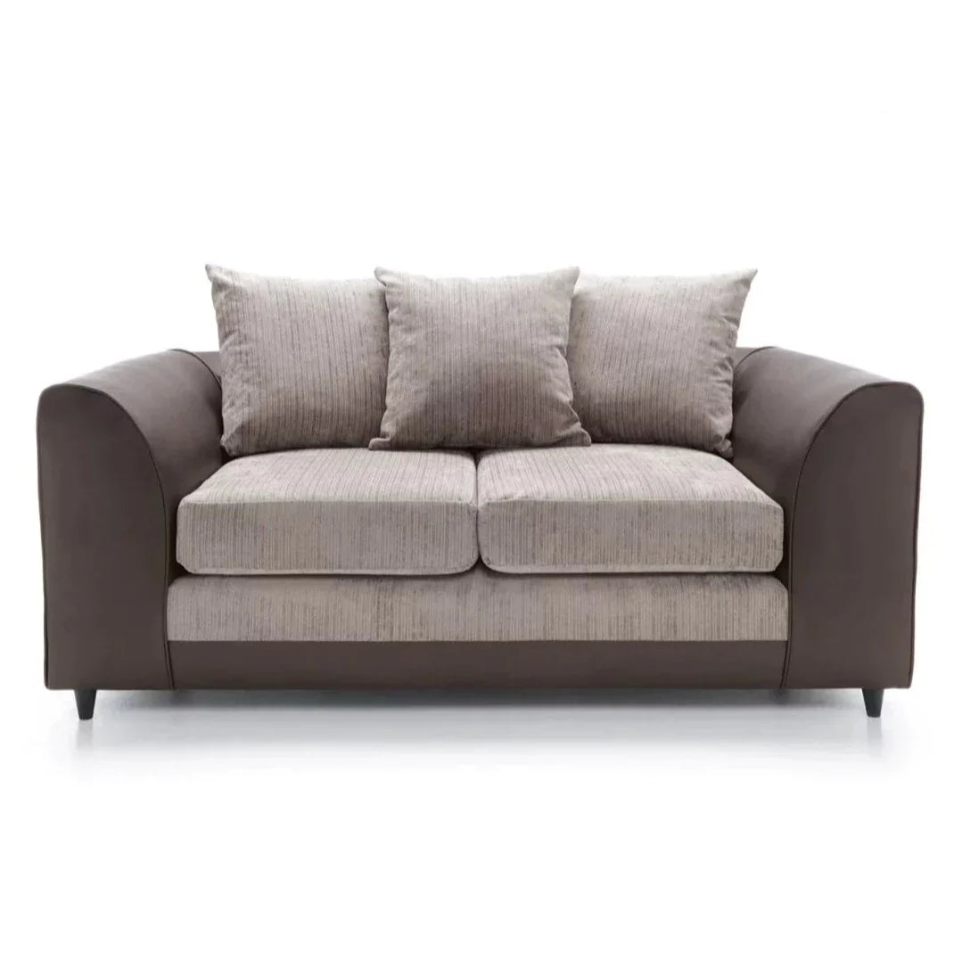 Linacre 2 Seater Sofa - Brown and Beige