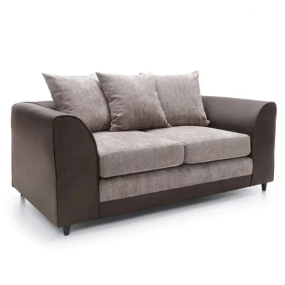 Linacre 2 Seater Sofa - Brown and Beige