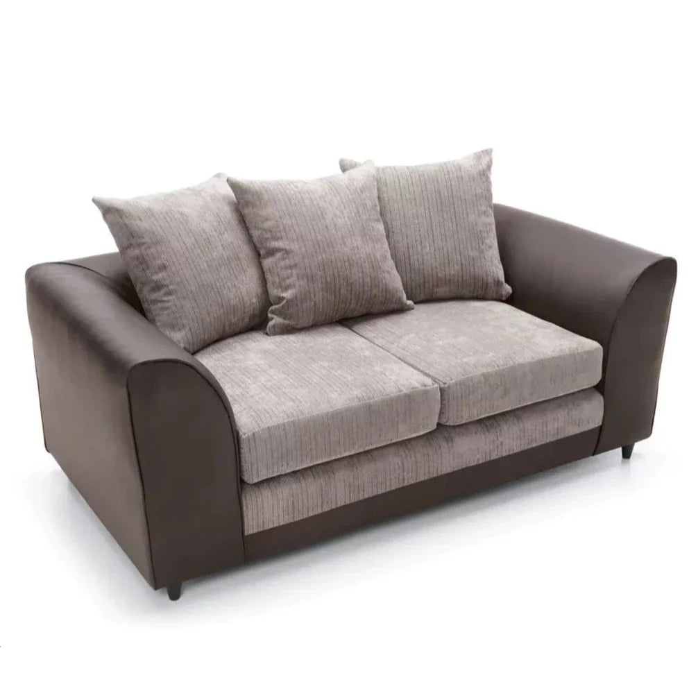 Linacre 2 Seater Sofa - Brown and Beige