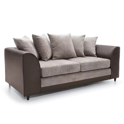 Linacre 3 Seater Sofa - Brown and Beige