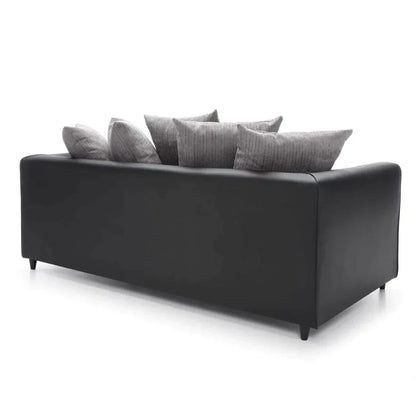 Linacre 2 + 3 Seater Sofa - Black