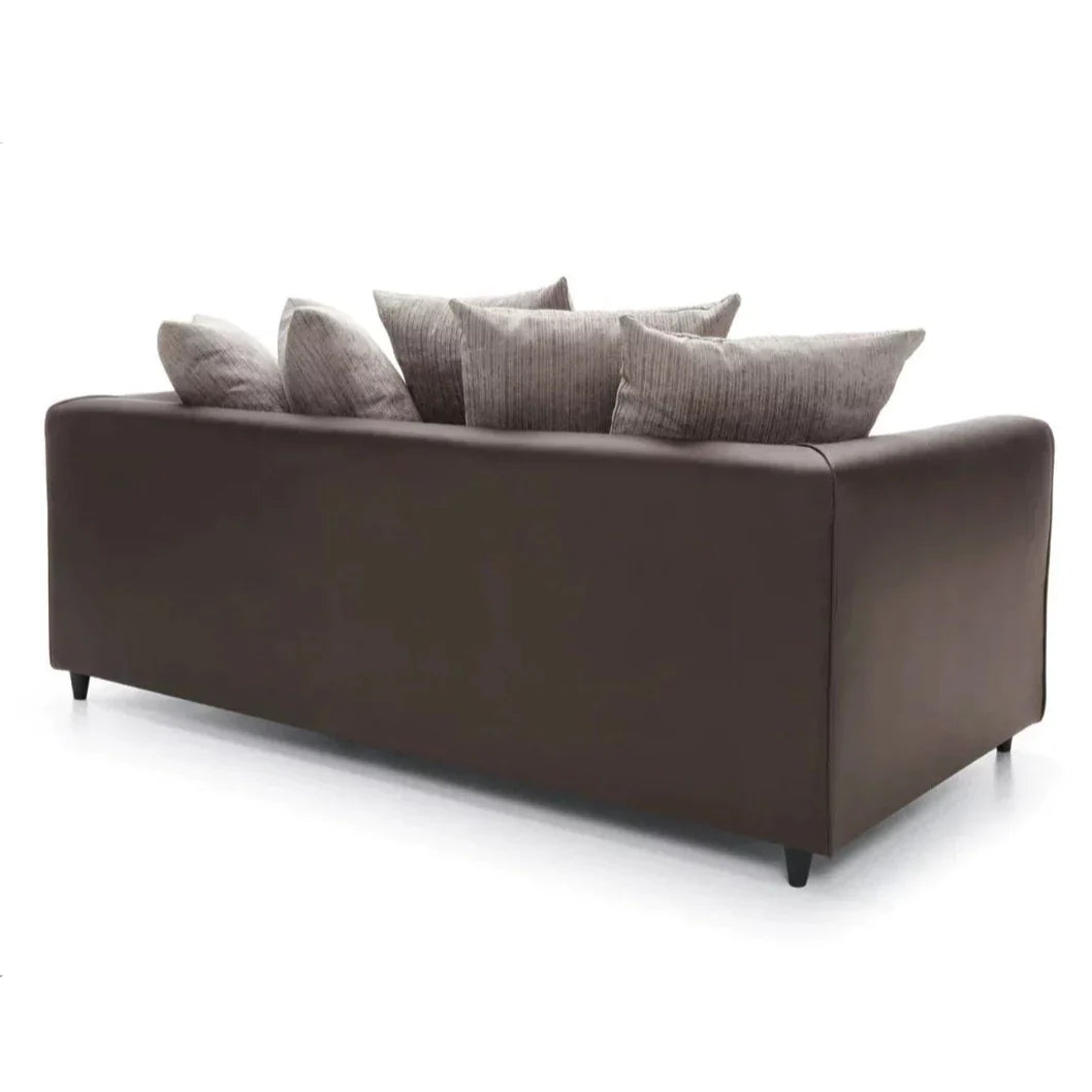 Linacre 3 Seater Sofa - Brown and Beige