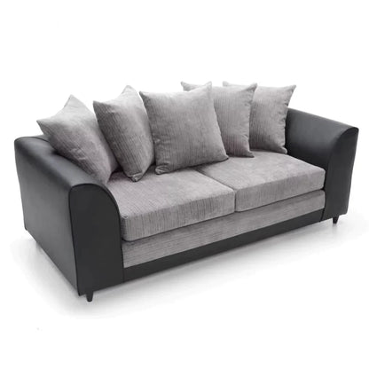 Linacre 2 + 3 Seater Sofa - Black