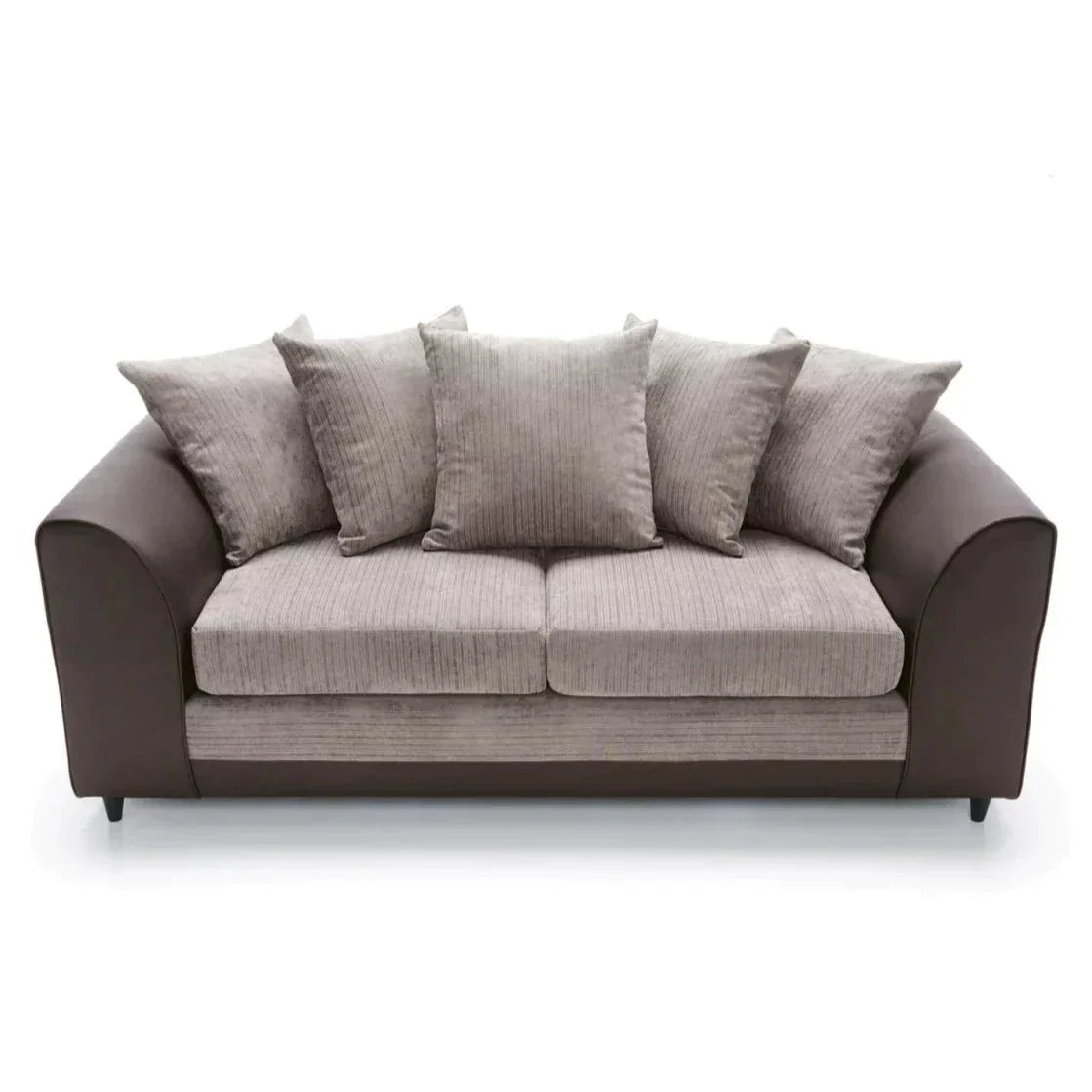 Linacre 2 + 3 Seater Sofa - Brown and Beige