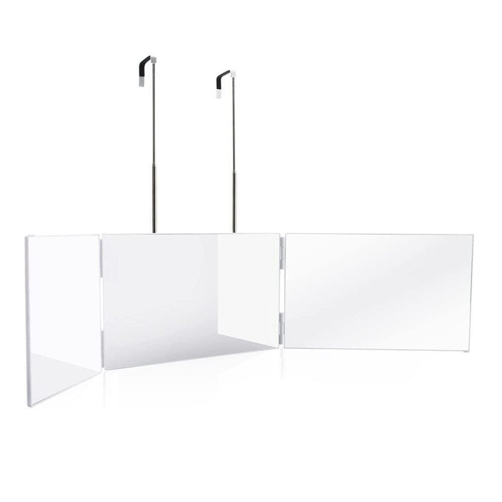 Foldable Tri-Fold Mirror with Extendable Adjustable Hanging Design for Makeup