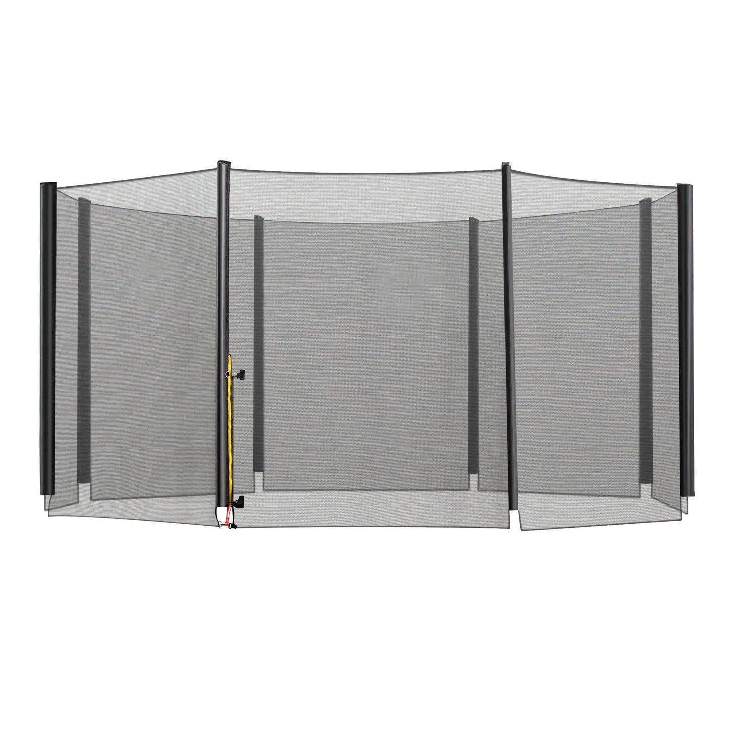 HOMCOM 13ft Trampoline Net Replacement Safety Net Enclosure Net Spare w/ 8 Poles