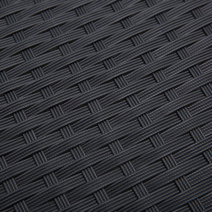 Zestaw mebli ogrodowych Outsunny 4PC z rattanu 2 pojedyncze sofy, fotele, 1 ławka z poduszkami i stolik kawowy Patio Backyard Wicker Weave