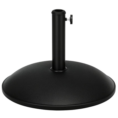Outsunny Heavy Duty Cement Parasol Base 20kg Round Patio Umbrella Stand Garden Outdoor Shade Holder for Dia. 35mm/38mm/48mm Poles