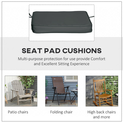 Outsunny Set of 6 Pcs Chair Cushion, 42Lx42Wx5T cm-Grey