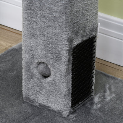 PawHut Cat Tree Scratching Post for Indoor Cats 79cm Jute Scratcher Climber w/ Carpet Base Dangling Toy √¢‚Ç¨‚Äú Grey