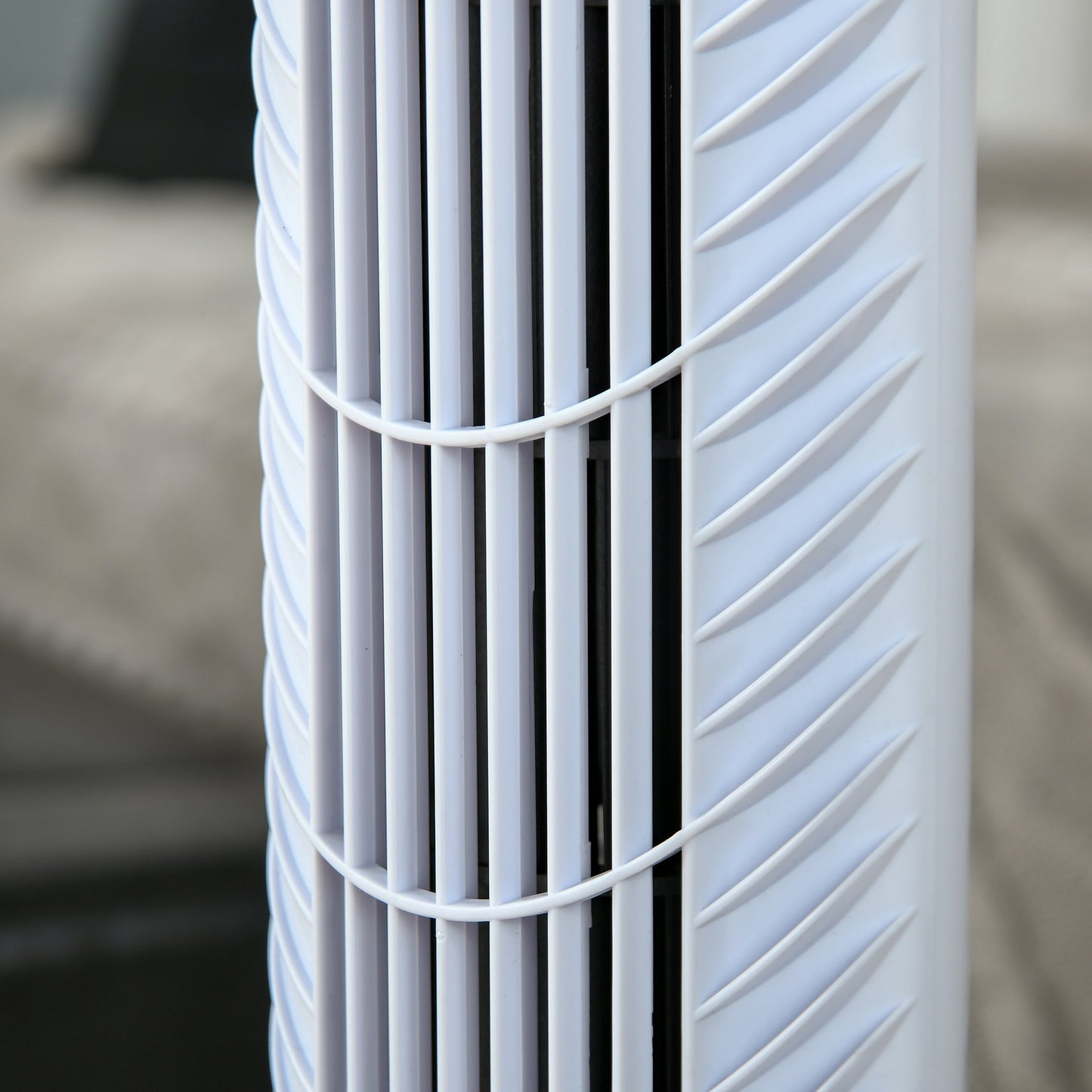 36'' Freestanding Tower Fan, 3 Speed 3 Mode, 7.5h Timer, 70 Degree Oscillation, LED Panel, 5M Remote Controller, White