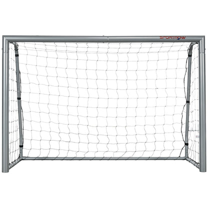 SPORTNOW 8ft x 5ft Football Goal, Football Net for Garden with Ground Stakes, Quick and Simple Set Up