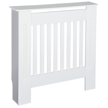 HOMCOM MDF Osłona grzejnika Drewniana szafka Półka Domowe biuro Pionowy otwór wentylacyjny Biały 78L x 19W x 81H