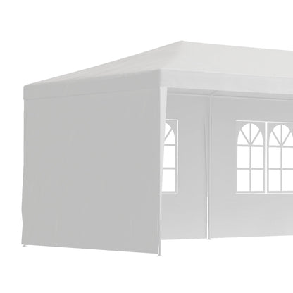 خيمة حفلات وحفلات الزفاف من Outsunny Garden Gazebo Marquee (9 أمتار × 3 أمتار) - بيضاء