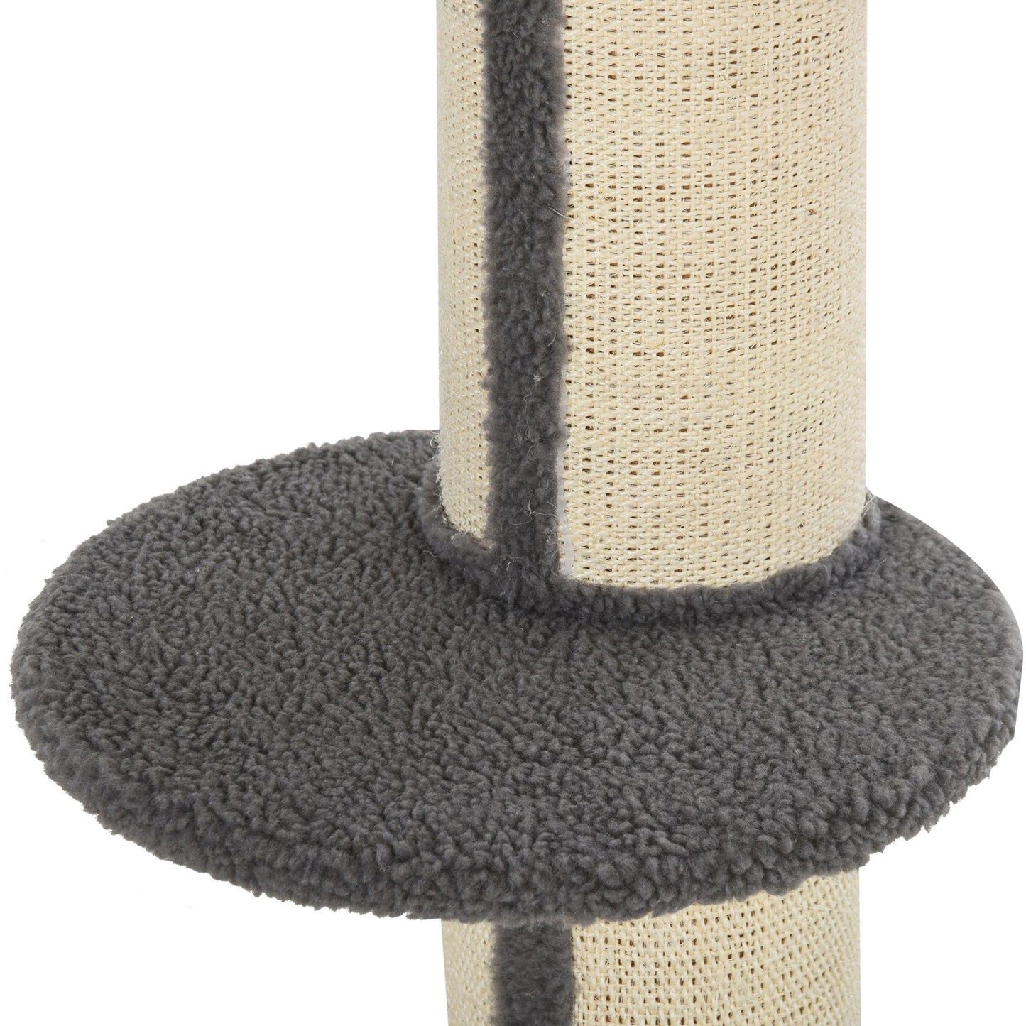 PawHut 91cm Cat Tower Scratching Posts Cat Tree for Indoor Cats Kitten Activity Centre Grey